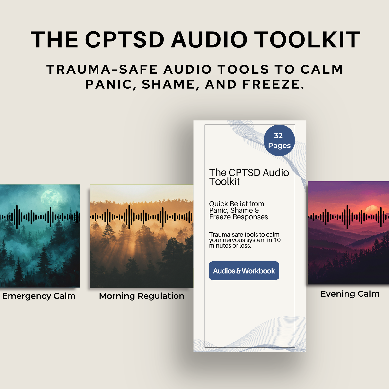 The CPTSD Audio Toolkit - three audio sessions and 32-page workbook