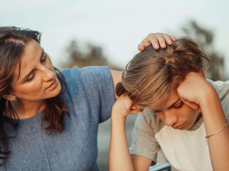 a calm parent-teen moment showing connection and trust